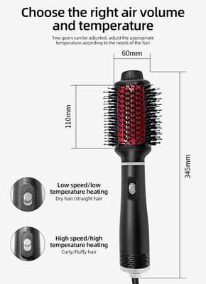 Yuvarlak Fön Fırçası Saç Kurutma Makinesi Hacim Veren Titanyum Sıcak Aletler Tek Adımda Fön Hacim Veren